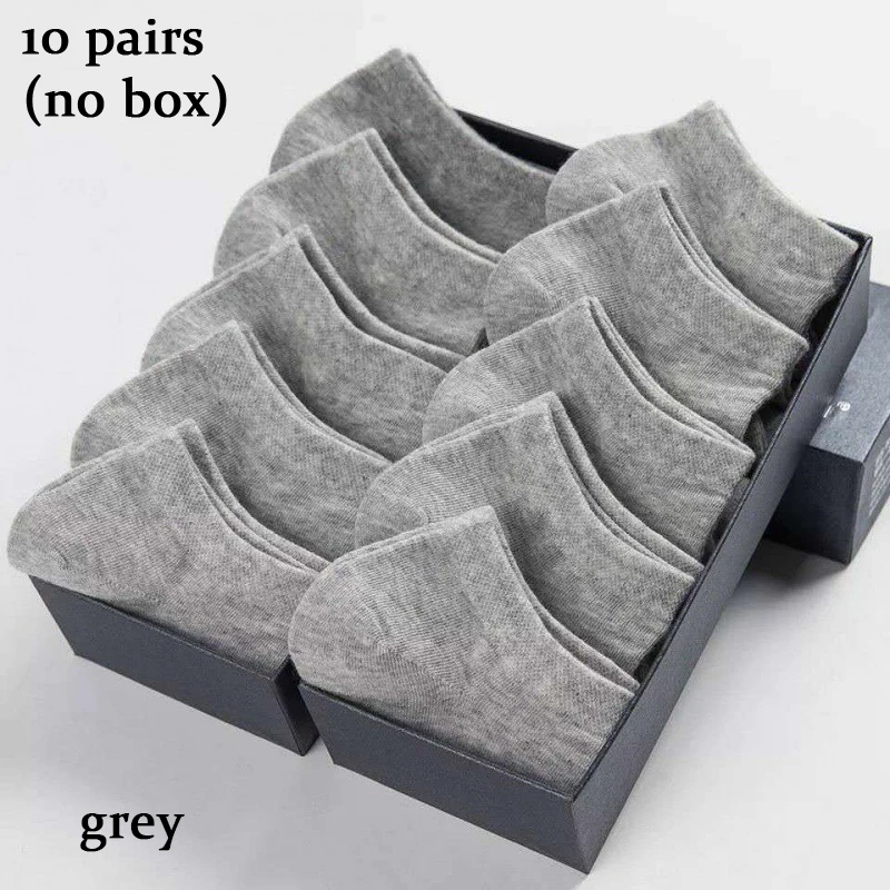 10 Paare/los Männer Boot Socken Sommer Herbst Atmungs Mode Nicht-slip Silikon Unsichtbare Baumwolle Socken Männliche Söckchen Hohe Qualität – Detail 3