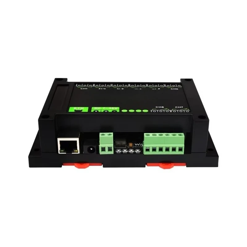 8-ch Ethernet Relay Module, Modbus RTU/Modbus TCP Protocol, PoE port Communication, Various Isolation And Protection Circuits