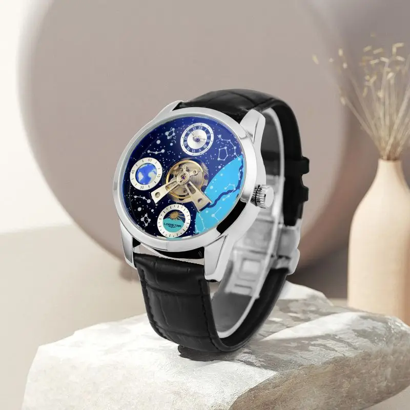

Watch Men's Mechanical Watch Fully Automatic Mechanical Hollow Waterproof Luminous Business Watch