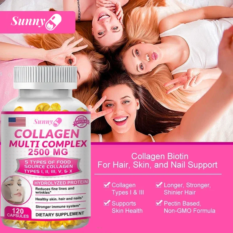 Hydrolyzed Collagen Supplement - for Healthy Hair and Skin, Antioxidant Dietary Supplement, Non-GMO