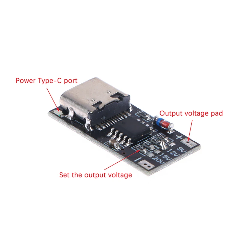 Type-C PD2.0 PD3.0 9V 12V 15V 20V Fast Charge Trigger Polling Detector USB Boost Power Supply Change Module Charger Board Tools