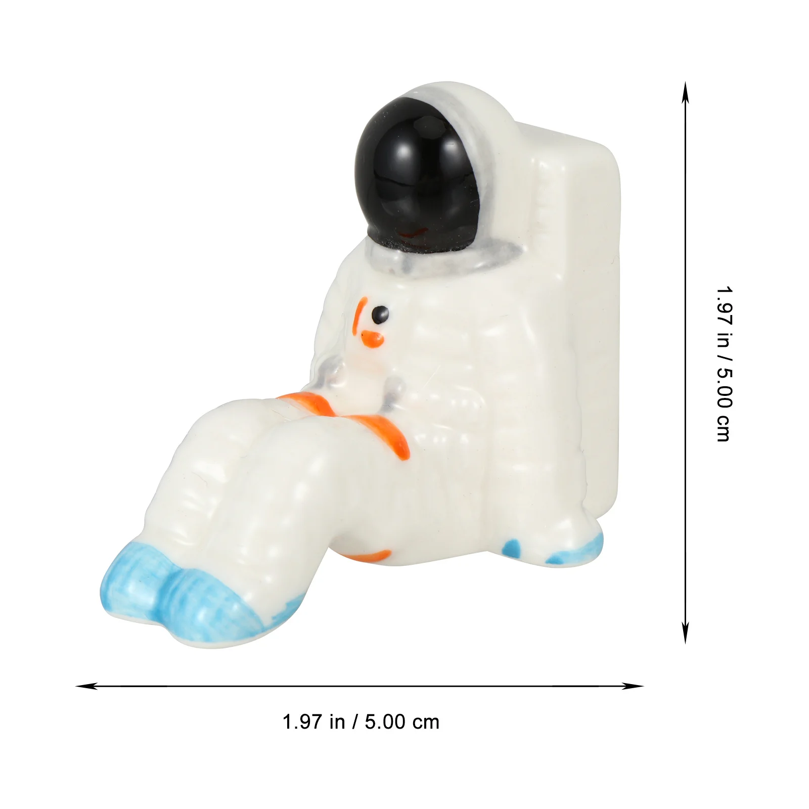 

4Pcs Ceramic Astronaut Chopsticks Holder Lightweight Chopstick Support Stand for Dining Tableware Chopsticks Holder