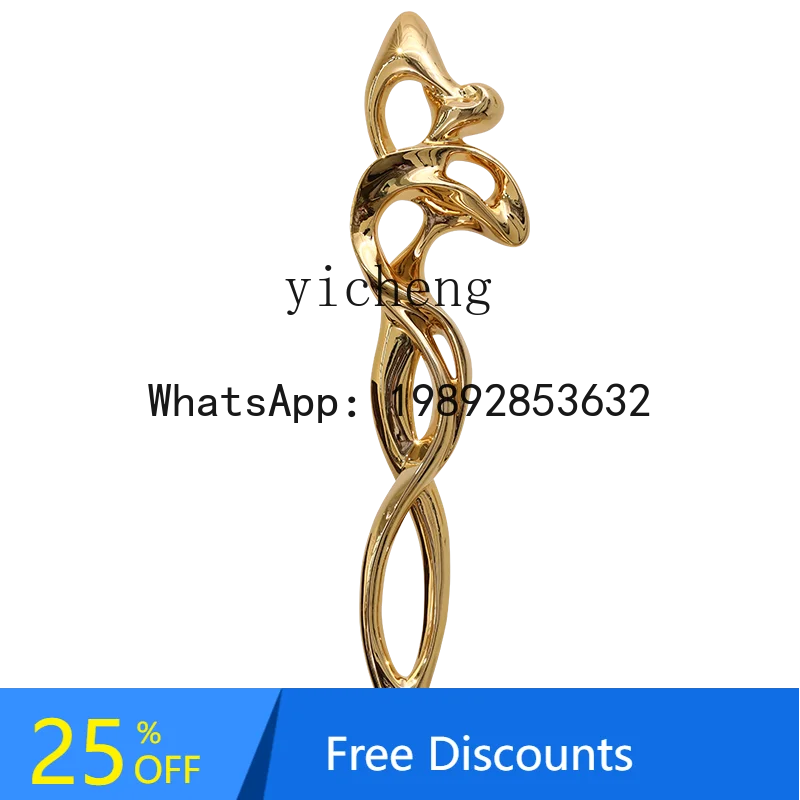 Abstract Entrance Decoration Ornament Hotel Lobby Staircase High-end Living Room Partition Ornament