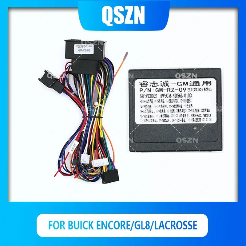 

QSZN Android Canbus Box GM-RZ-09 For BUICK ENCORE/gl8/Lacrosse 16 pin Harness Wiring Power Cables Car Radio Multimedia Player