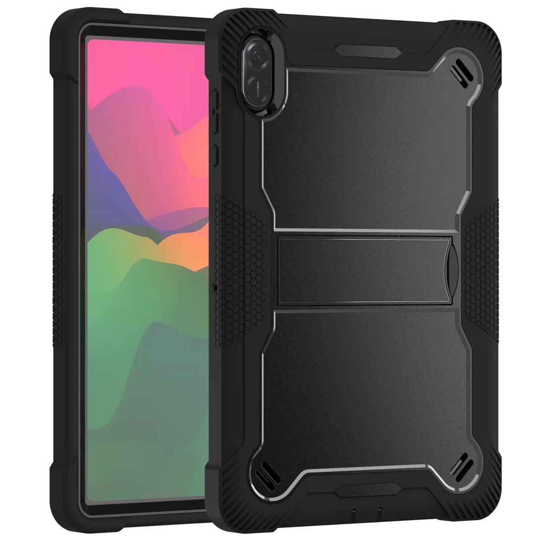 3 layers Full Body Protective shockproof hard PC+ Soft Silicone Cover Kickstand Cases for Honor Pad X8a 2024 11 Inch