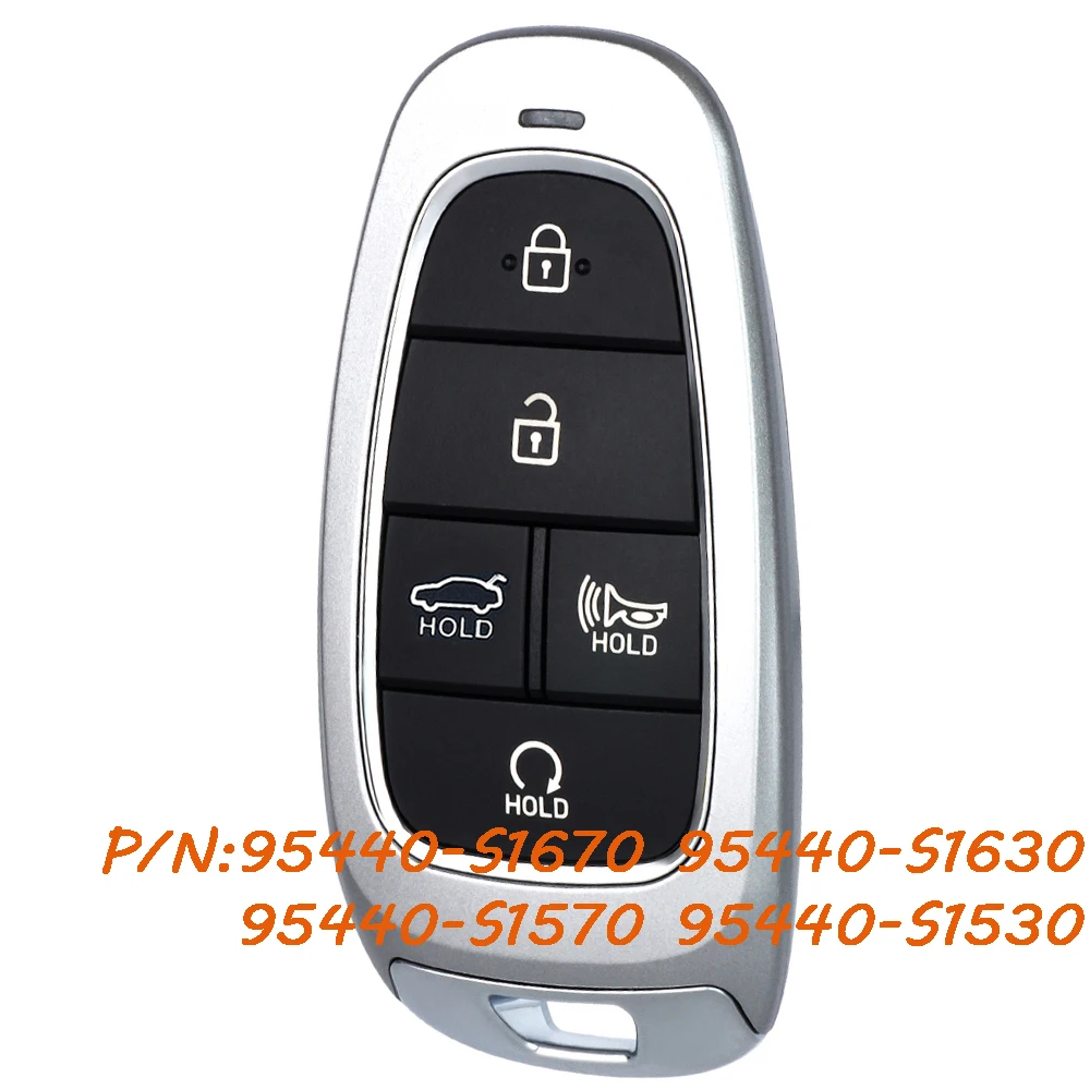

KEYECU 95440-S1530 95440-S1670 95440-S1630 95440-S1570 Умный дистанционный брелок для Hyundai Santa Fe 2021 2022 2023 2024 433 МГц