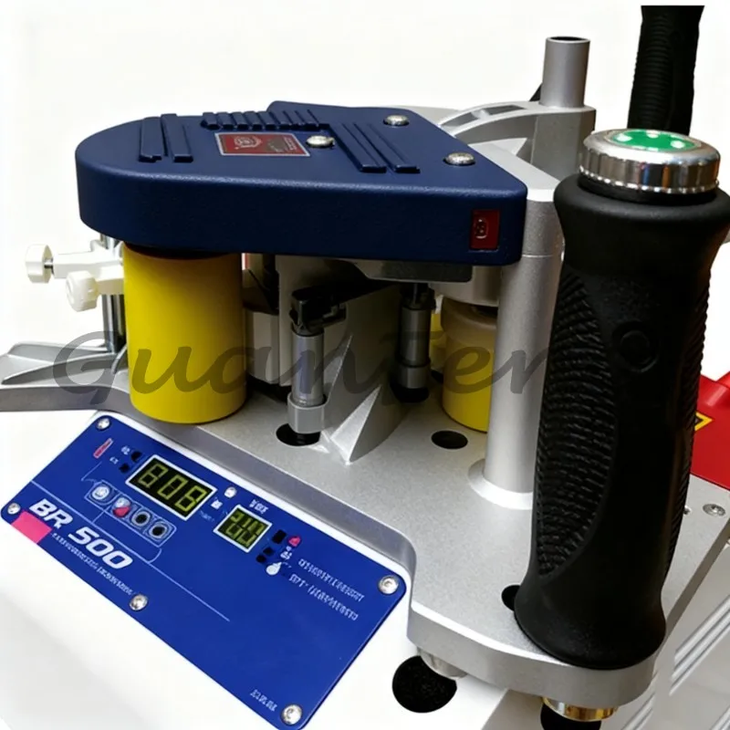 Adjustable Speed & Digital Temperature Control BR500 Edge Bander, Portable Wood PVC Automatic Gluing Edge Banding Machine