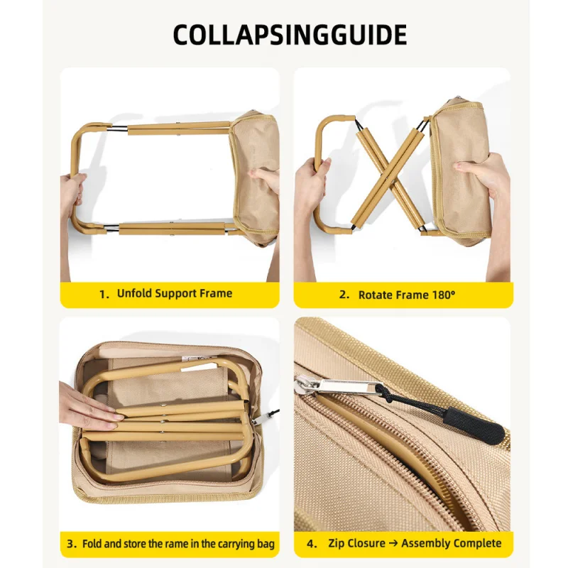 custom.TUXIN Универсальный складной табурет для кемпинга для приключений на открытом воздухе — легкий, портативный и устойчивый к атмосферным воздействиям. Каждый активность.