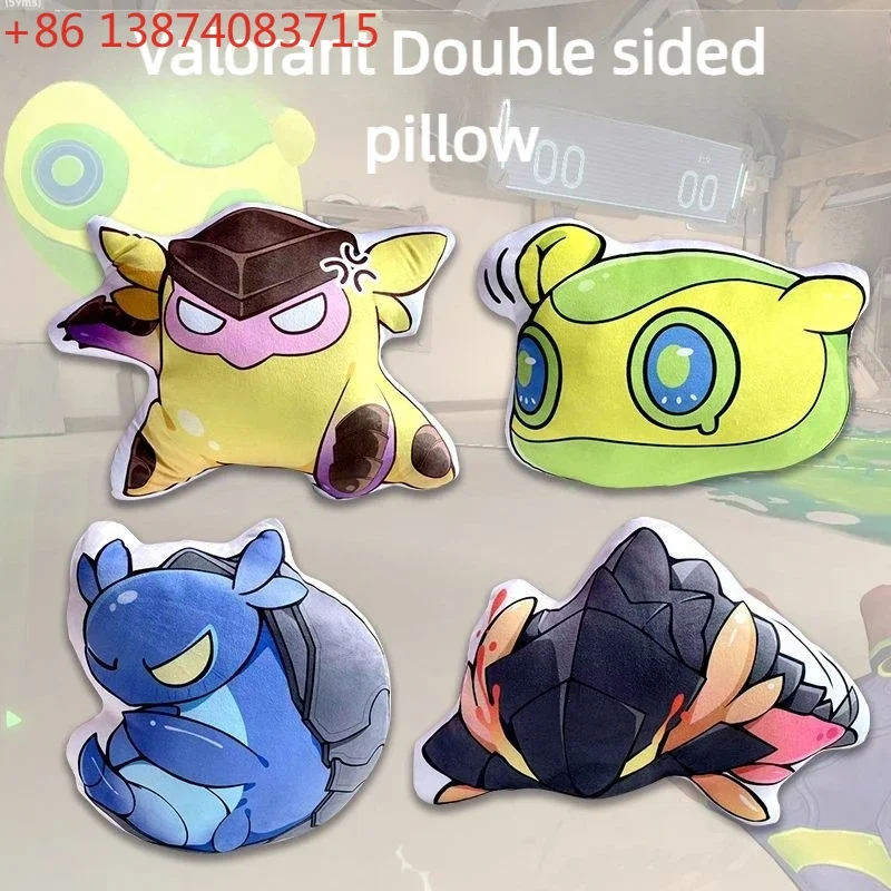Valorant game peripherals plush pillow Gekko's pet shark Preserved egg Hibao Diudiu plush pillow pendant boy girl birthday gift