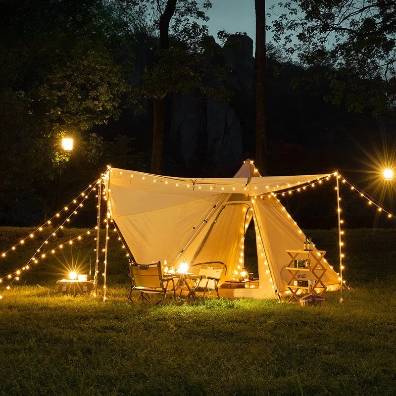 Уличная автоматическая палатка, портативная складная индийская полевая палатка, хлопковая пирамида с защитой от дождя и солнца