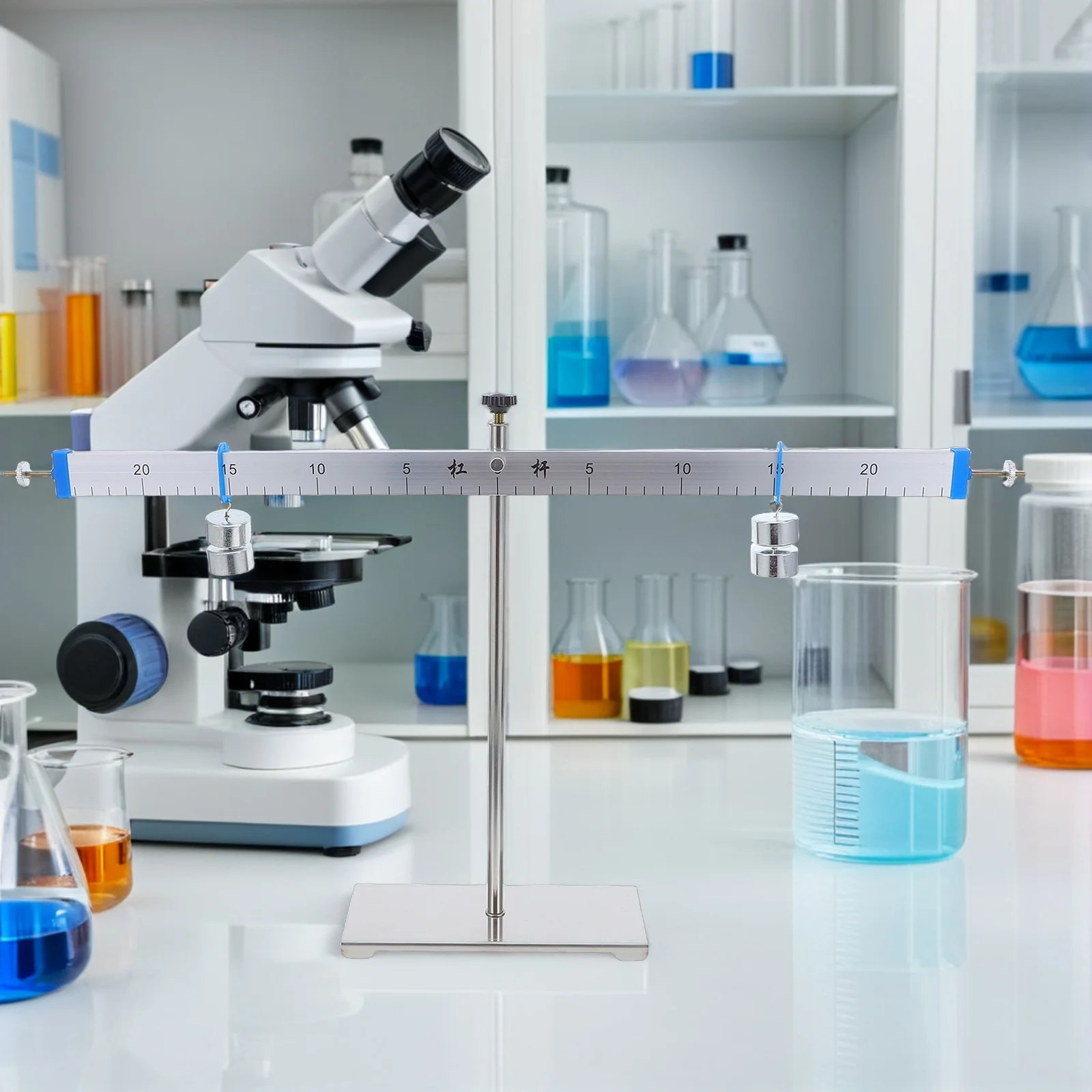 

1Set Lever Balance Alloy Physics Education Tool Beginner Addition Subtraction Number Concepts Scientific Supplies Math