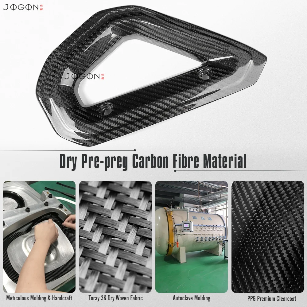 Real Carbon Fiber Console Panel Side Grab Cover Replacement For Ford Bronco Badlands Big Bend Raptor Sport Utility 4-Door 2021+