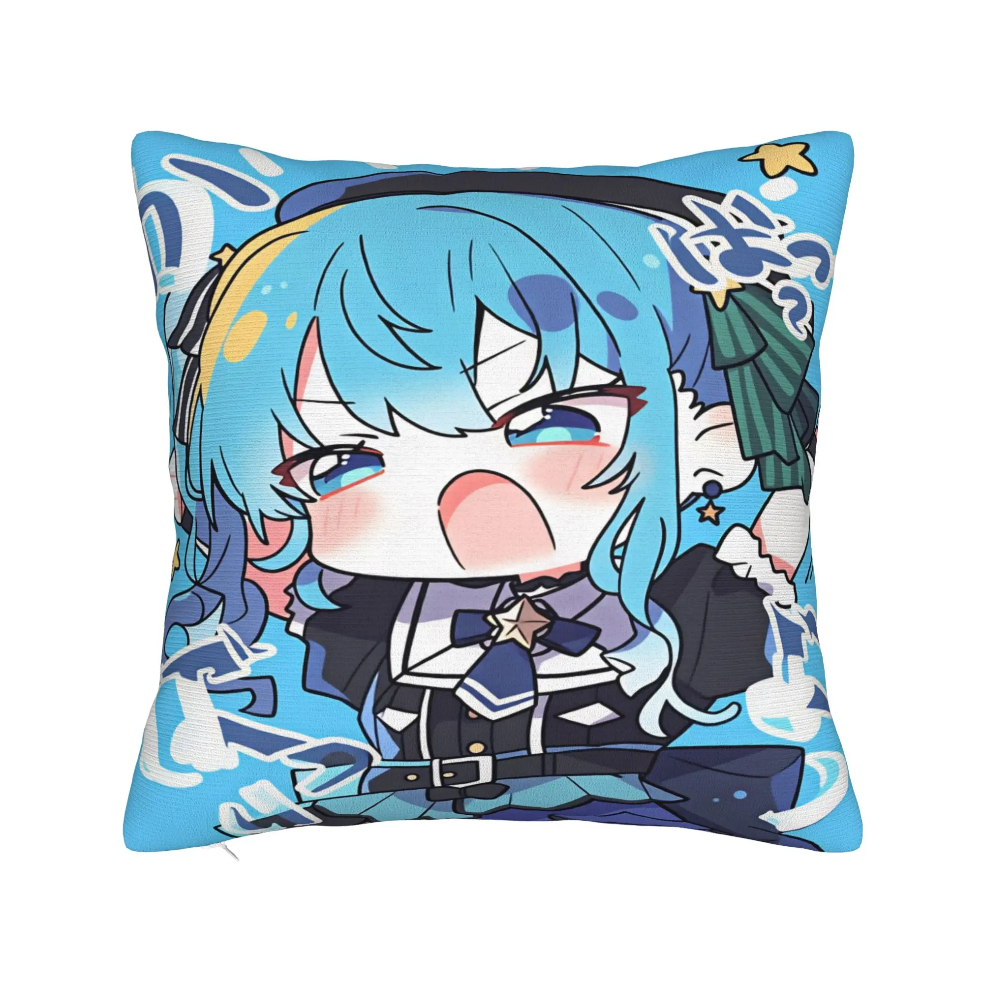 Anime Singer Idol H-Hololive SuisE Pillow Cover For Office Car Home Decor Kawaii Pillowcases
