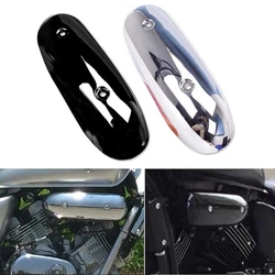 Motorcycle Chrome Black ABS Air Intake Filter Cap Carburetor Side Cover Protector For Honda Magna 250 VF250