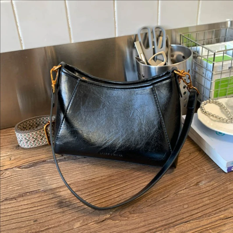 

Высококачественные женские сумки через плечо с текстурой из искусственной кожи, трендовые универсальные однотонные сумки на плечо на молнии, минималистичные дорожные сумки-мессенджеры