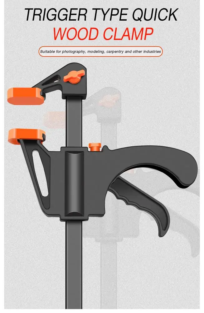 4-Inci Woodworking Clamp Quick-Adjust Wood Clamp Quick Juicer Clamps Set Clamp Kit Dropshipping