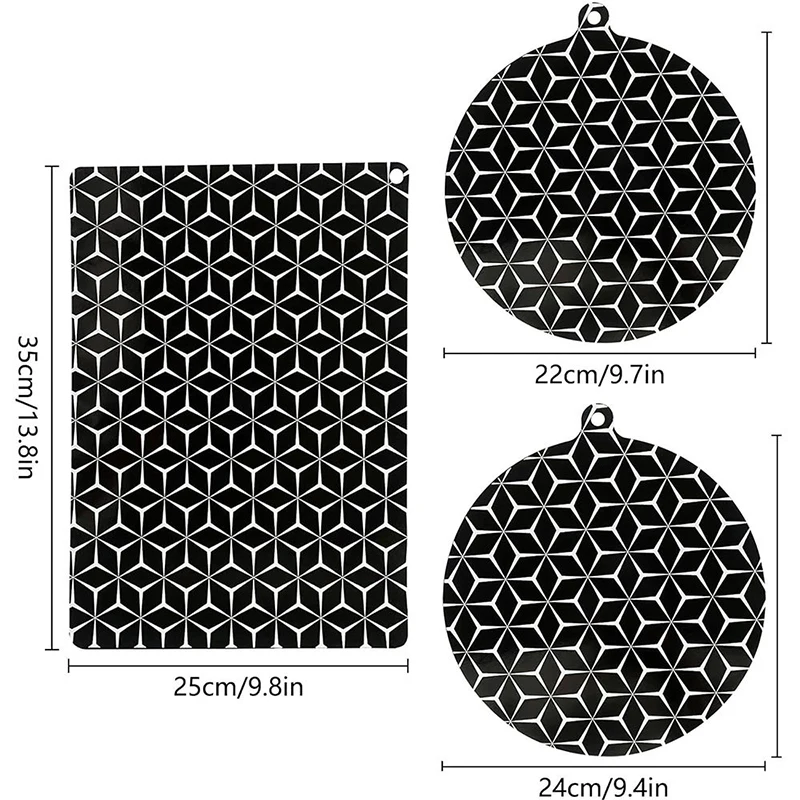 Silicone Induction Cooktop Mat Fireproof Protection Baking Plate Protector Kitchen Insulated Placemat Household Oil Blocking Mat