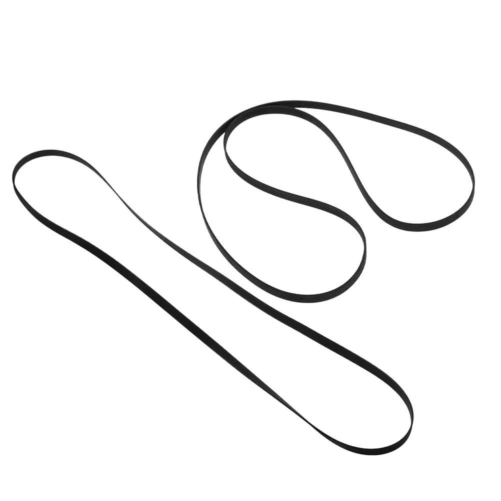 

2Pcs Rubber Drive Belts for Cassette Player Recorder Durable Repair Tape Player Replacement Cassette Tape Recorder Belt