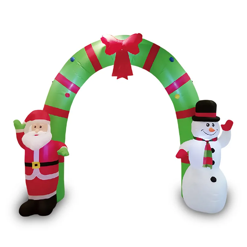 

Christmas inflatable arch courtyard site layout porch Santa snowman model welcome decoration