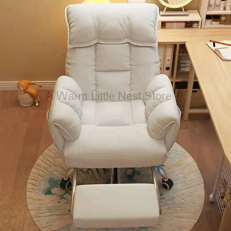 

Cute Minimalism Office Chair Backrest Wheels Lightweight Footrest Reading Bedroom Office Chair Computer Muebles Trendy Furniture