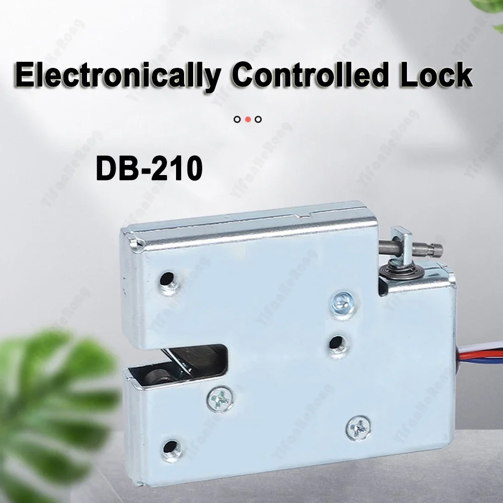DB-210 Mini piccola serratura a solenoide intelligente 12V Serratura per cassetto dell'armadio di controllo elettrico elettromagnetico antiruggine ad alta sensibilità