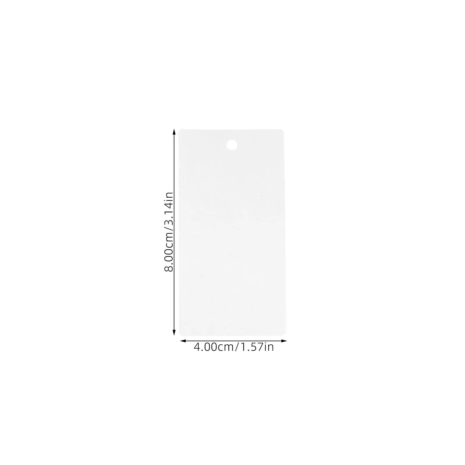 1 Roll 40X80Mm White Blank Hard Card Hanging Tags Diy Clothing Apparel Retailer Custom Blank Hangtags For Fashion Crafts, Paper