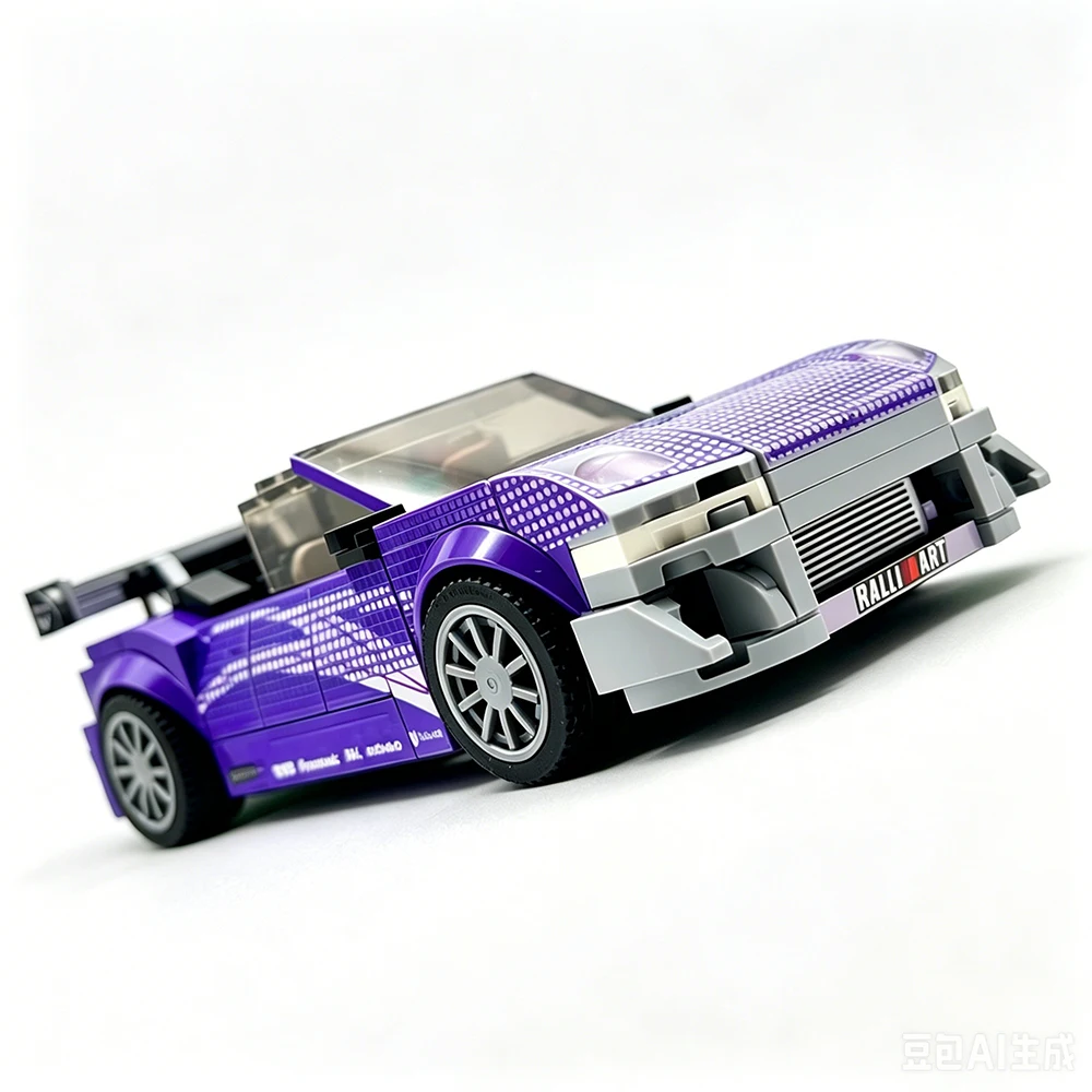 Neue MOC-Geschwindigkeit ​ ​ Klassische Rennfilm-Serie Modellbau-Bausteine DIY Modulares Auto-Bausatz Kinderspielzeug Jungen-Geschenkset – Detail 5