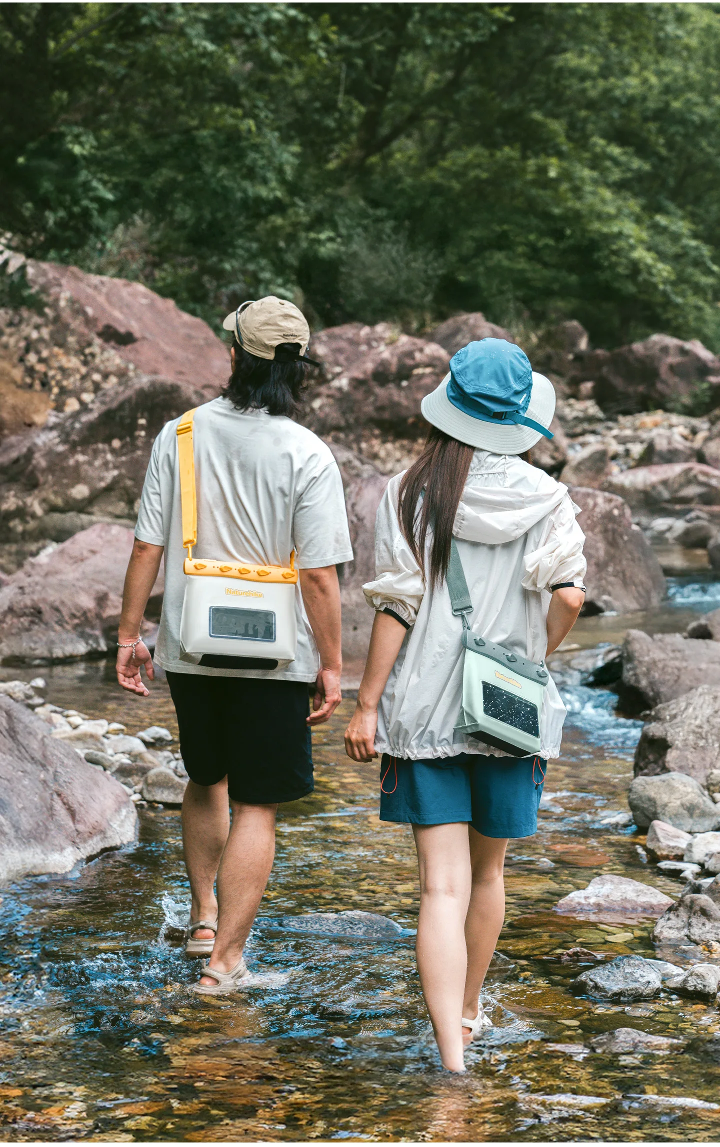 Naturehike Multifunktionale Wasserdichte Tasche Schwimm-Trockentasche Touchscreen Outdoor Wasserdichte Kajak-Drifting-Rafting-Handytasche – Detail 10
