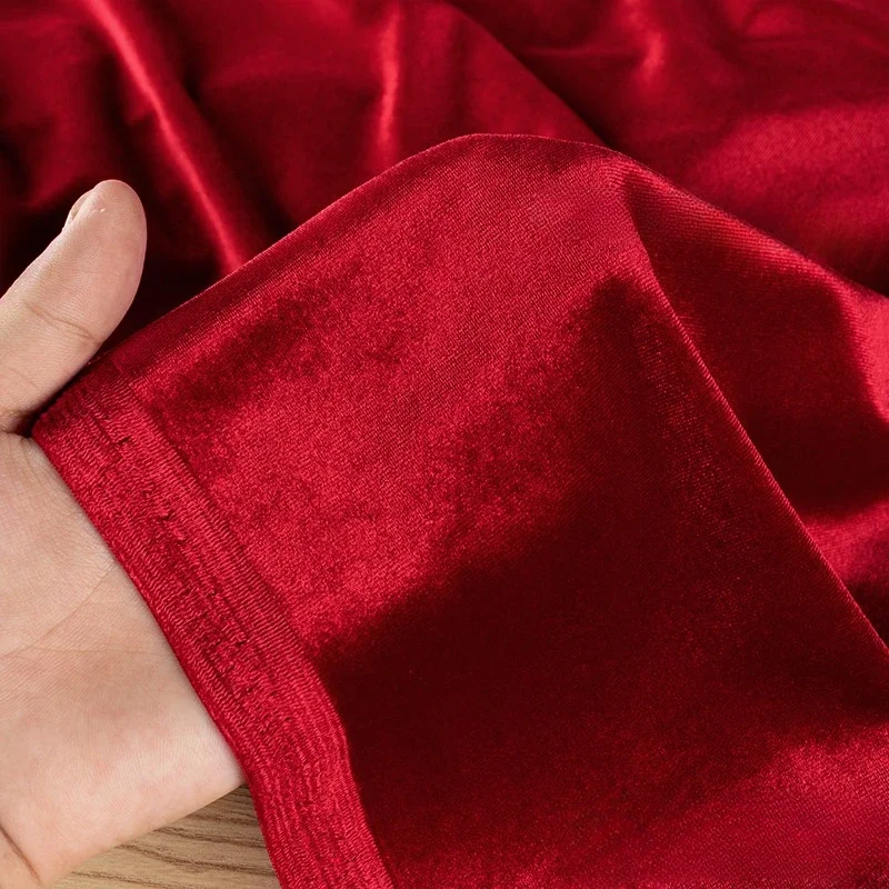 100x160cm Stretch Velvet Fabric By Meter for Upholstery Sofa Cover Clothes Tablecloth Curtain Sewing Velour Cloth Soft