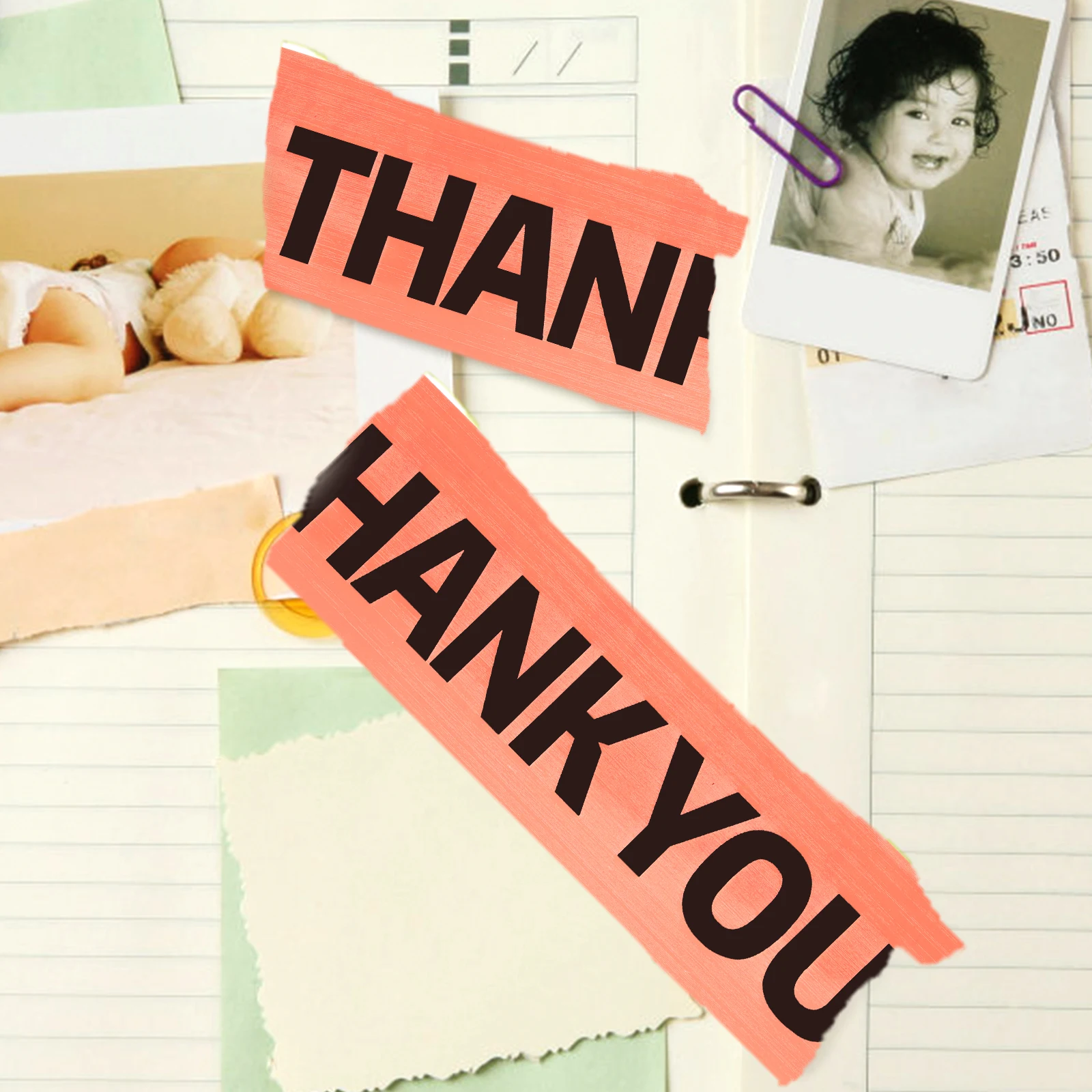 Pink Sealing Tape Packing Boxes Duct Packaging Adhesive Decorative Sticker Pink Bottom White THANKYOU Printing Practical