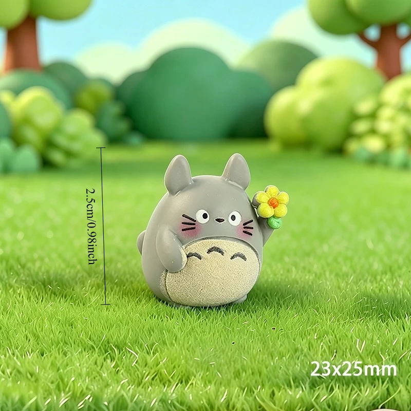 My Neighbor Totoro Handmade DIY Resin Decor Figurines Epoxy Resin Desktop Ornaments Creative Household Decorative Sculpture Gift view 6