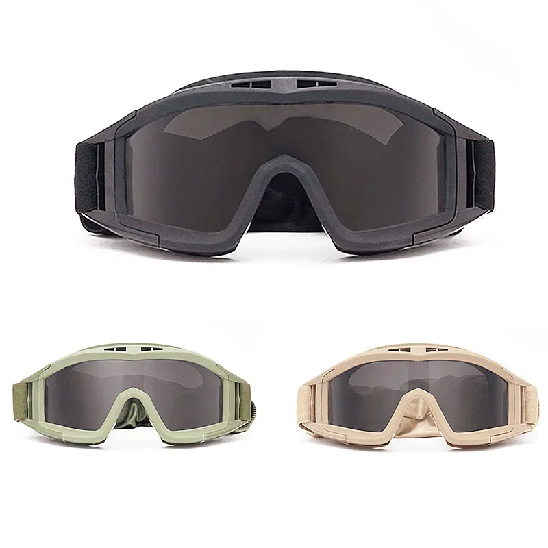 Outdoor Tactical Glasses Desert Locust Military Fan Goggles Dustproof Shooting Motorcycle CS Anti Impact Sports Glasses