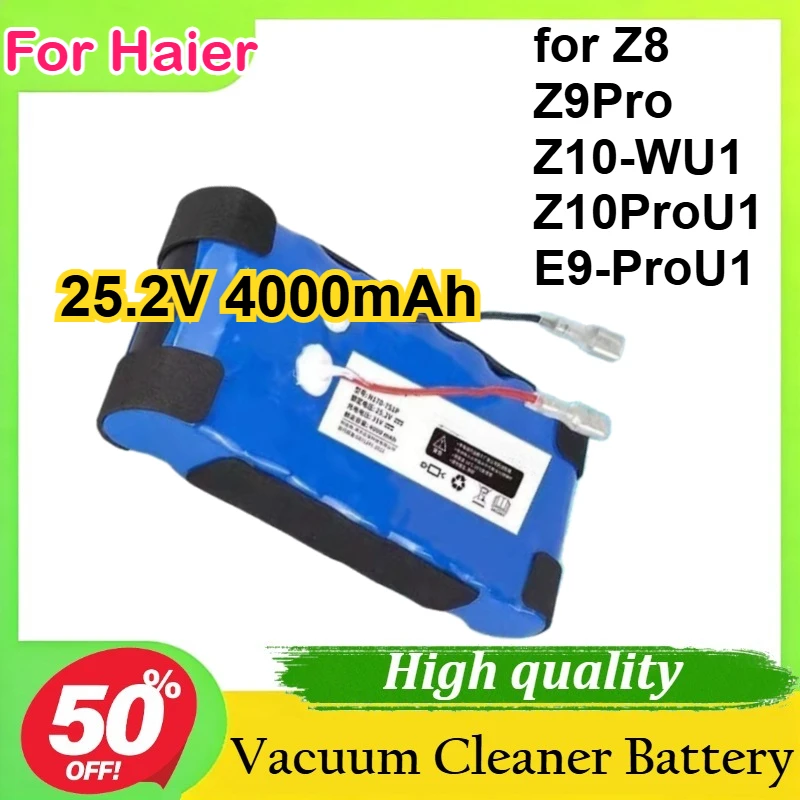 

For Haier Z8 Z9Pro Z10-WU1 Z10ProU1 E9-ProU1 Vacuum Cleaner & Floor Scrubber Replacement Battery