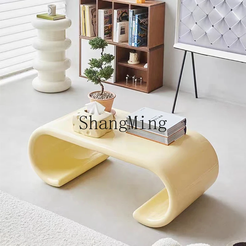 FG good-looking  cream wind fiberglass model room coffee table living room high-end tea table