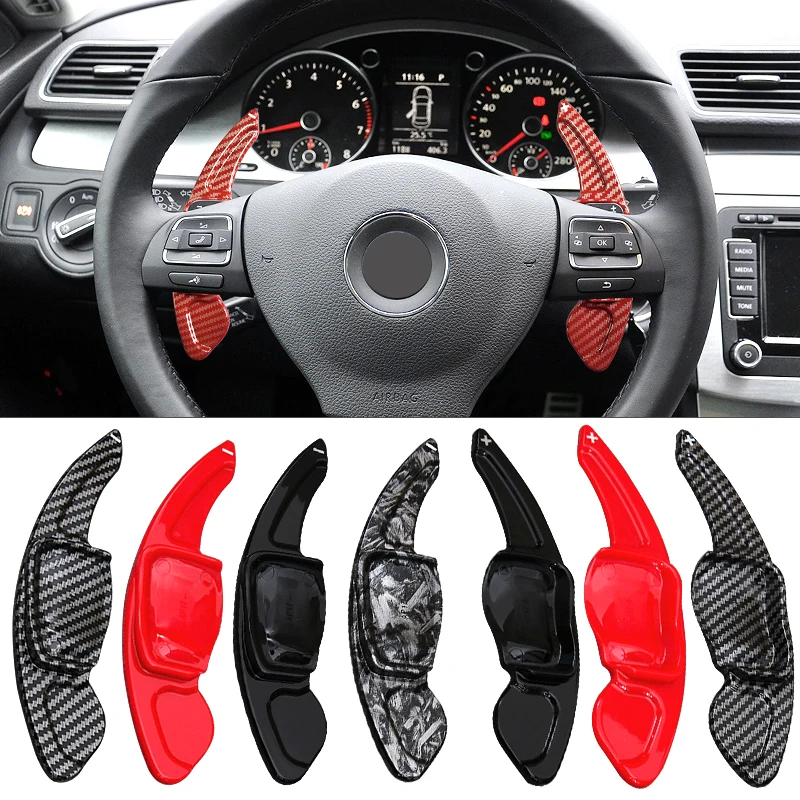 Car Steering Wheel Paddle Extension Shift Cover For VW Golf 5 6 MK6 GTI R Jetta MK5 Passat B6 B7 CC Polo Sharan Tiguan Seat Leon