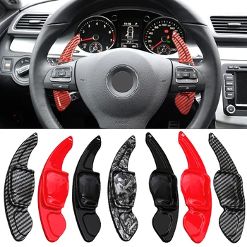Volante dell'auto Paddle Estensione Del Cambio Della Copertura Per VW Golf 5 6 MK6 GTI R Jetta MK5 Passat B6 B7 CC Polo Sharan Tiguan Seat Leon