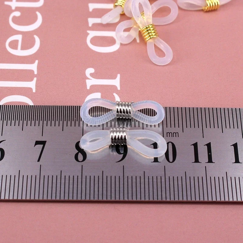 40pcs Glasses Chain Plastic Silicone Connection Glasses Chain Anti skid Rubber Ring Strap Extension Spring DIY Eyeglasses B18