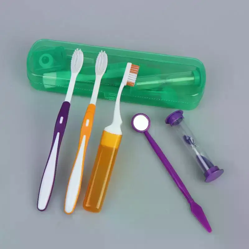 8Pcs/set Oral Cleaning Care Dental Teeth Kits Whitening Tool Portable Outdoor Interdental Brush No Stain Deep Clean