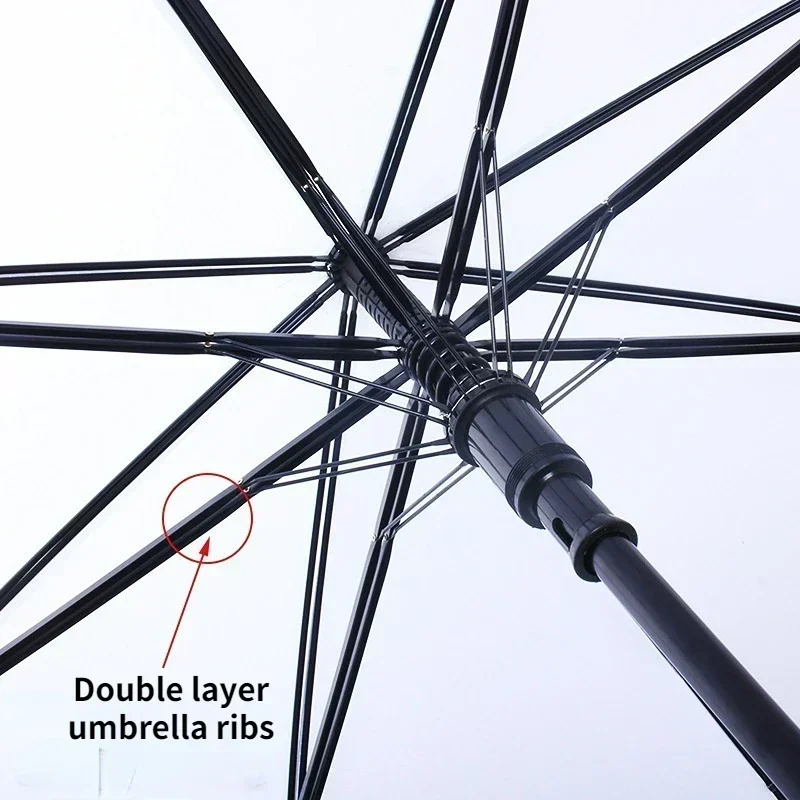 Japanese ninja straight umbrella. 16 bone automatic open long handle parapet umbrella