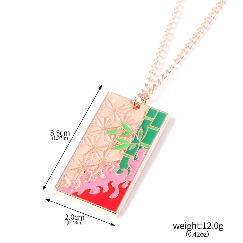 귀멸의 칼날 애니메이션 주변 상품 코초 시노부 메탈 목걸이 펜던트 패션 맞춤형 액세서리 코스프레 니치 선물