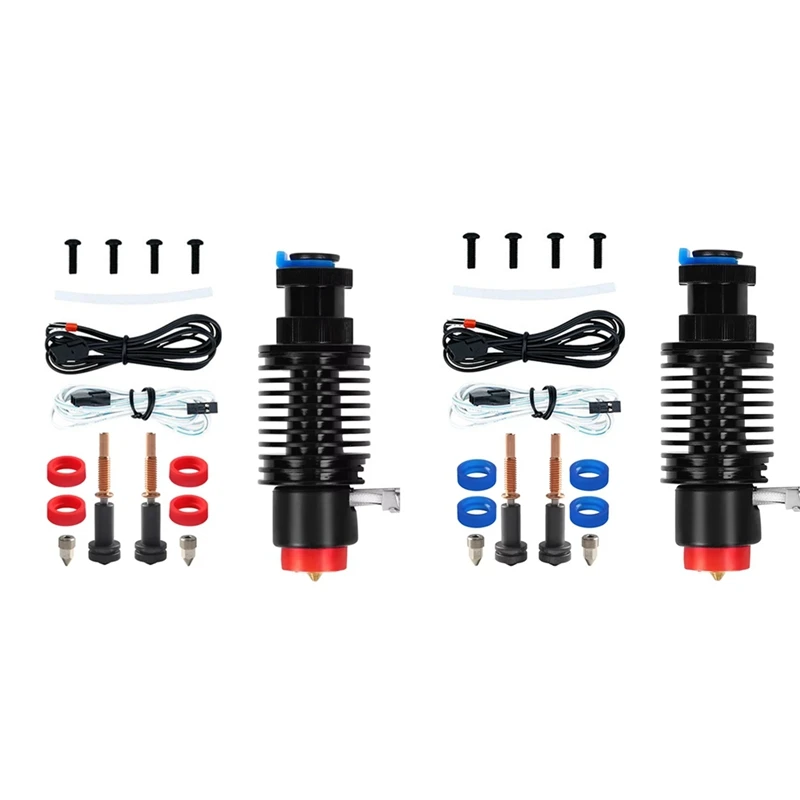 

новый! !Для E3D Revo Керамический комплект Hotend V6 Радиатор Латунная насадка Керамический нагревательный сердечник с 2 комплектами насадок для Ender 3 серии