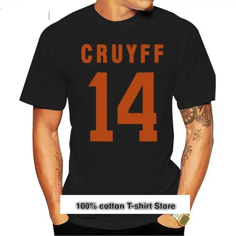 Cuello redondo de moda Casual alta calidad impresión T camisa Johan Cruyff Holanda 14 Soccerite camiseta