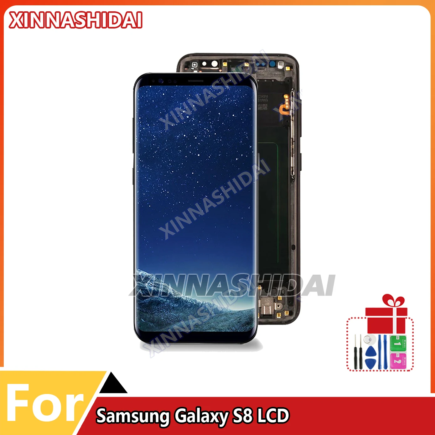 Display LCD OLED per SAMSUNG Galaxy S8 G950F G950FD G9500 G950U Display LCD Touch Screen Digitizer sostituzione No Burns