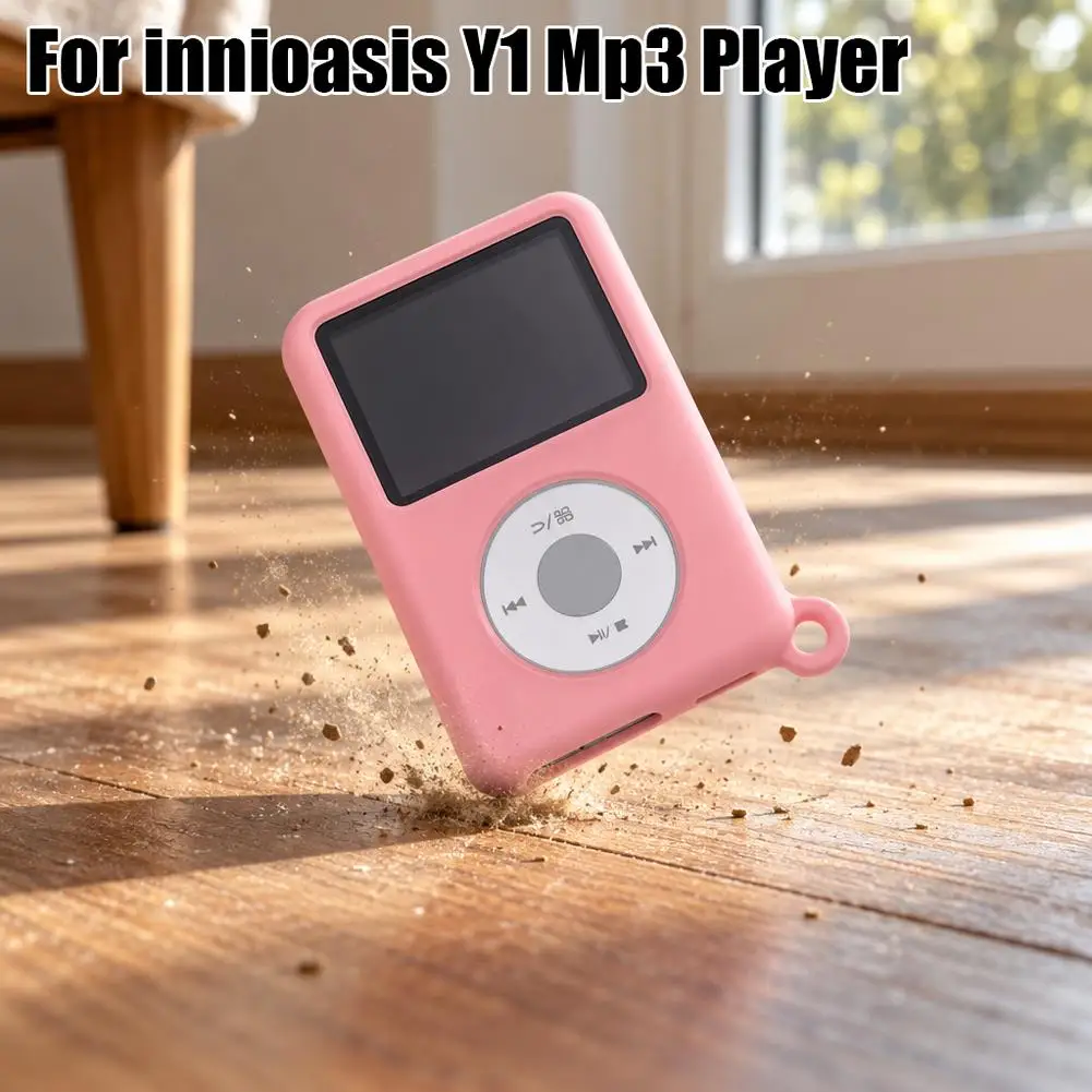 Silicone Case For Innioasis Y1 MP3 Player Cover Shockproof Soft Protective Skin Sleeve Anti Drop Shell Holder With Carabiner