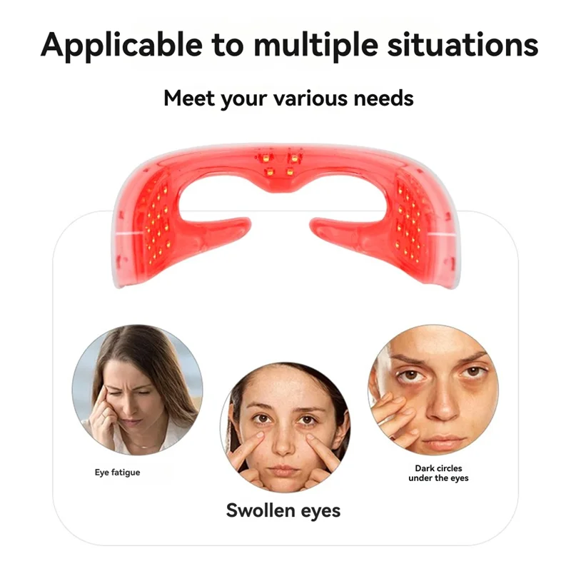 【COMELY】アイケア LED 光療法 3D アイマッサージャー アンチエイジング 疲労軽減 振動マッサージ 電気リラクゼーション