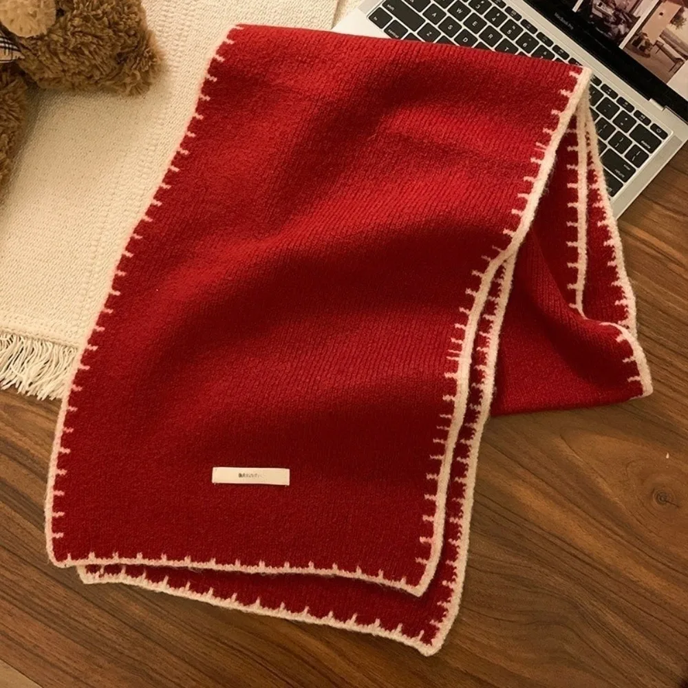 

Новый вязаный утеплитель для шеи, холодостойкий теплый шейный платок, универсальная ветрозащитная шаль, подарок