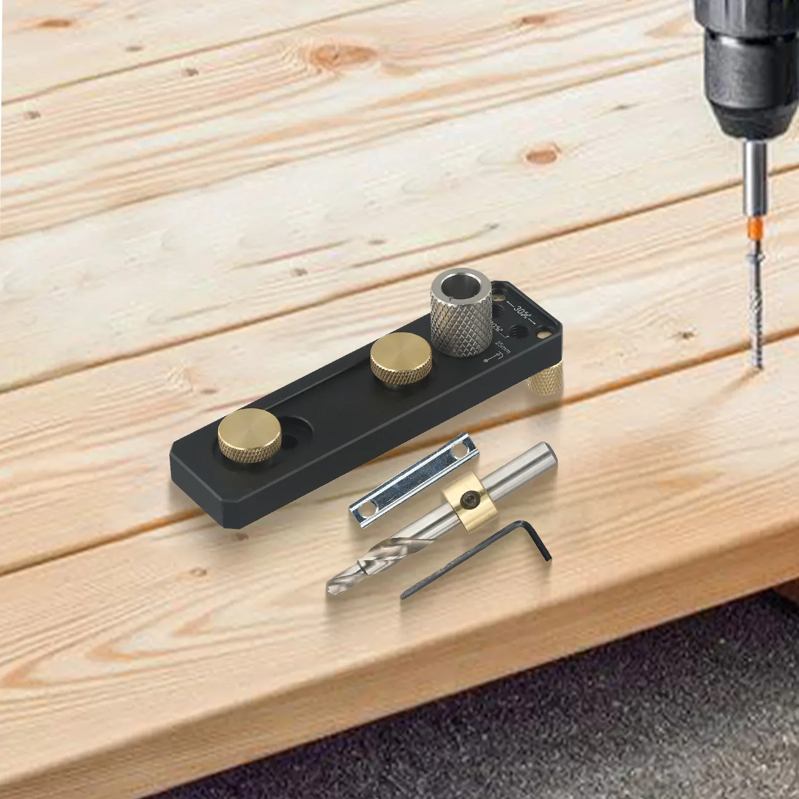 

Aluminum Profile Punching Auxiliary Tool Jig Guide Drilling Position Locator For Power Tools Drill Bits Accessory In Stock