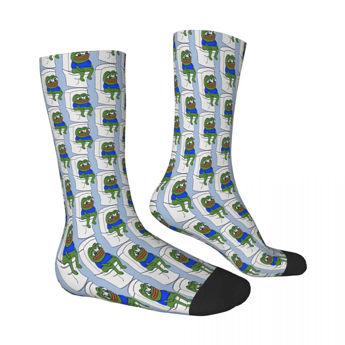 PeepoPooPoo Pepe The Frog Socks Male Mens Women Autumn Stockings Polyester