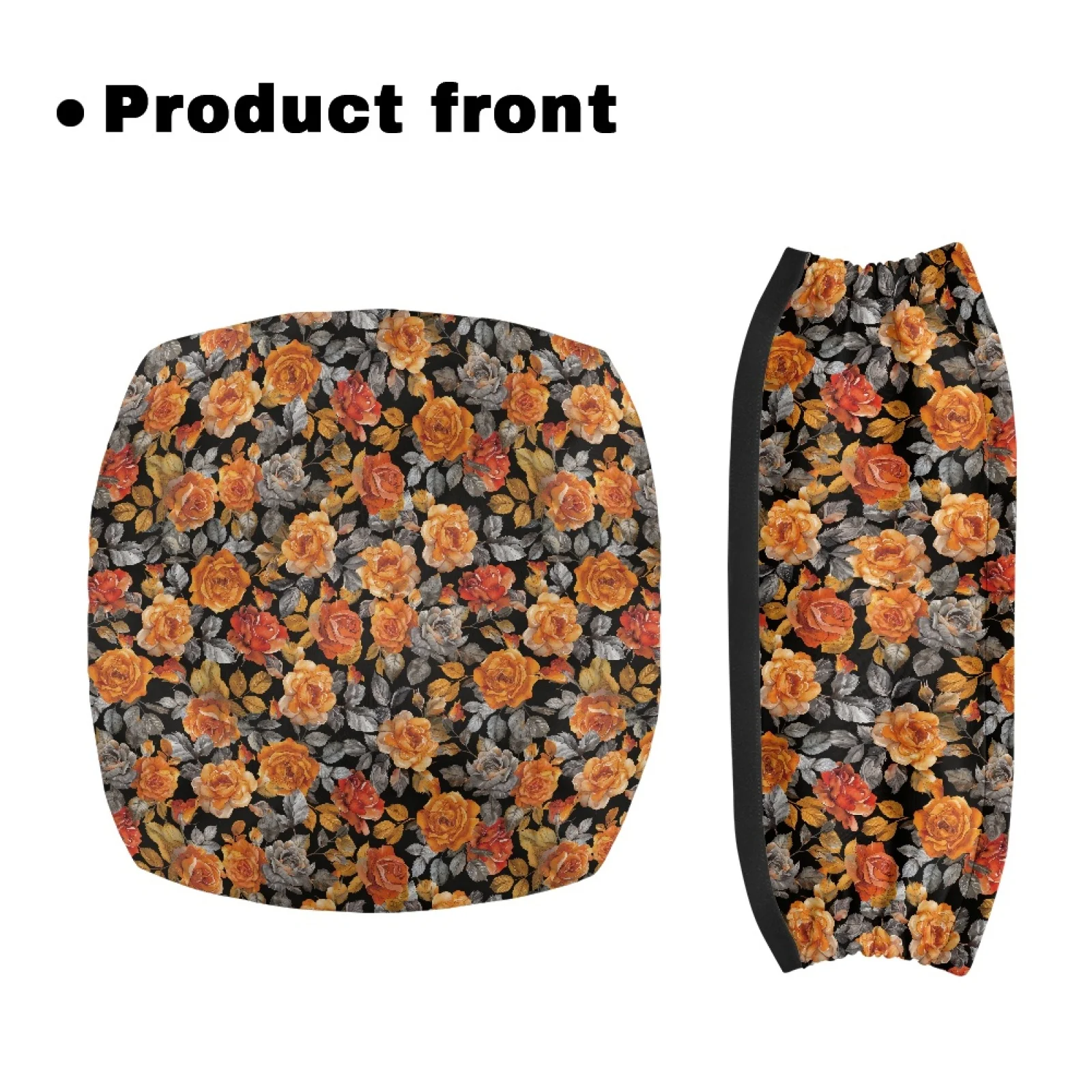 Coloranimal Red Orange Roses 2 Pcs Walker Cover for Ladies Rollator Seat Back Rest Covers 2026 New