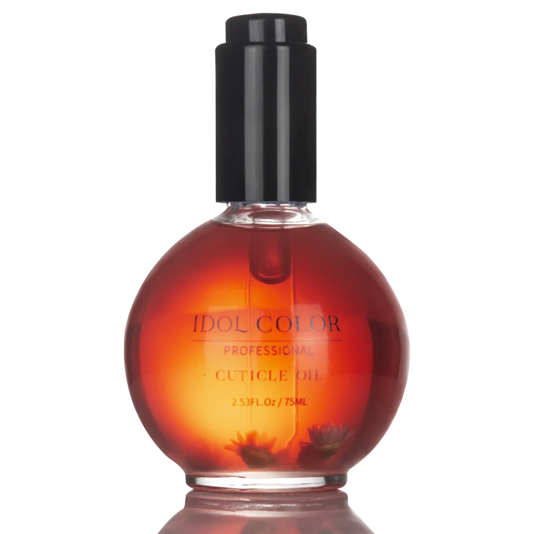 IDOL COLOR Olio per cuticole, 2,56 FL Oz, Sapore di fragola, Ripara le cuticole e migliora la lucentezza delle unghie, la durezza e la tenacità